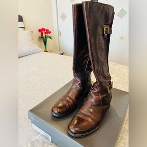Born Brown Leather Women's Riding Boots size 9